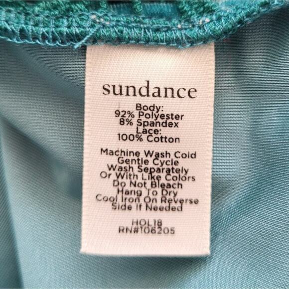 Sundance Forrest Fairy Velvet Lace Cut Out Top XS Green Whimsygoth Goblincore - Picture 8 of 9